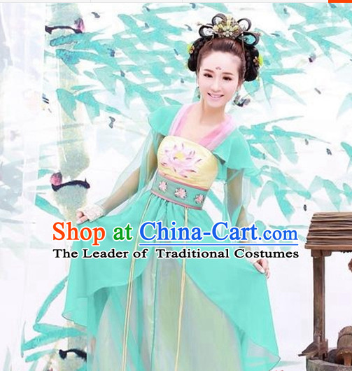 dragon dress wedding costume Custom-made led costume short sleeve lotus costume wedding cloth traditional chinese clothes