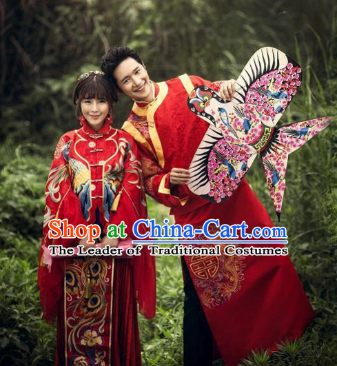Chinese Traditional Wedding Dresses Bridal Wedding Gown Cloth