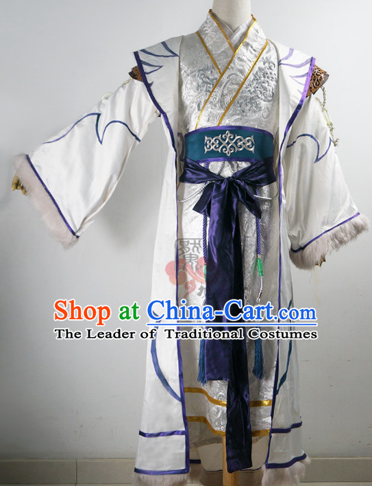 Ancient Chinese Emperor Costumes Empress Clothing Yue Fei Fisherman Traditional Costumes Complete Set for Men