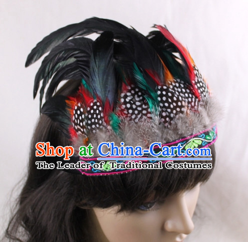 Handmade Feather Hair Pin Hair Accessory Headwear Hair Accessorie Head Dress Head Piece Jewel Hat Set