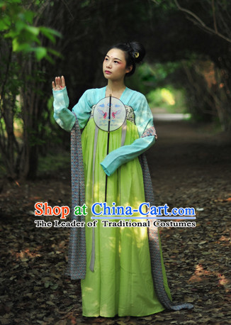 Chinese Clothes Classical Dance Drama Performance Hanfu Chinese Hakama Traditional Dress Quju Supreme Ancient Chinese Costume Complete Set