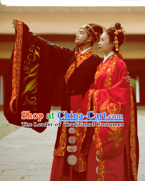 Chinese Wedding Clothes Classical Dance Drama Performance Hanfu Chinese Hakama Traditional Bridal Dress Quju Supreme Ancient Chinese Costume Complete Set