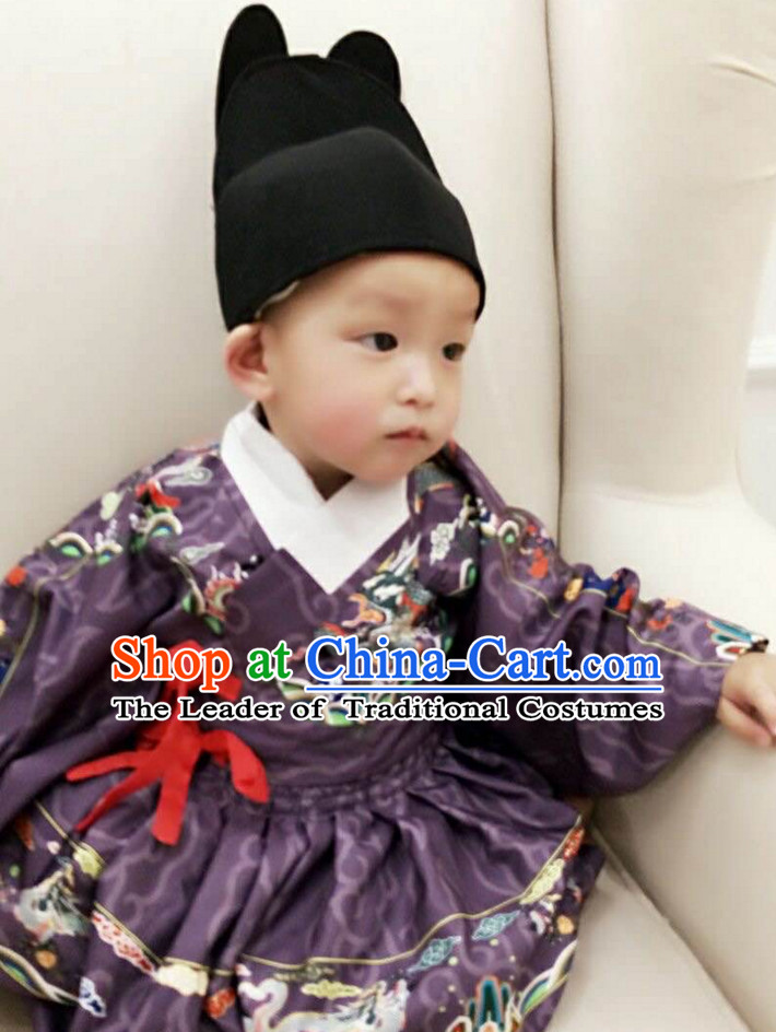 Traditional Chinese Ancient Ming Dynasty Clothing Imperial Dresses Beijing Classical Chinese Clothing for Kids Boys Babies