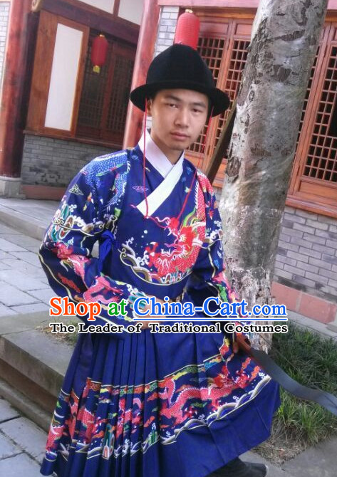 Traditional Chinese Ancient Ming Dynasty Dragon Robe Clothing Imperial Dresses Beijing Classical Chinese Clothing for Men