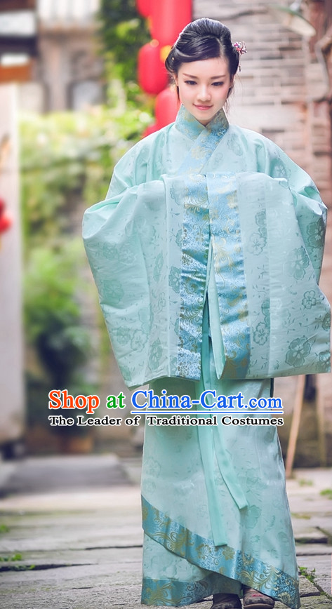 Ancient Chinese Han Dynasty Dresses Hanfu Wedding Dress Hanbok Kimono Complete Set for Women