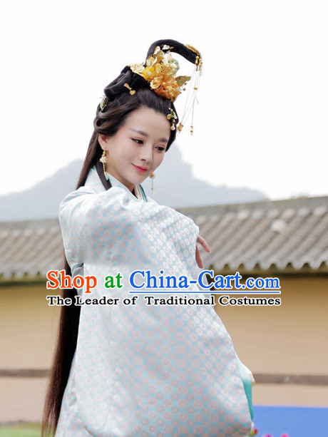 Ancient Chinese Princess Wig Hair Accessories Headpiece Headdress Hair Decoration Wigs