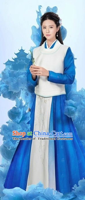 Ancient Chinese Female Official Clothing and Hair Accessories Complete Set for Women