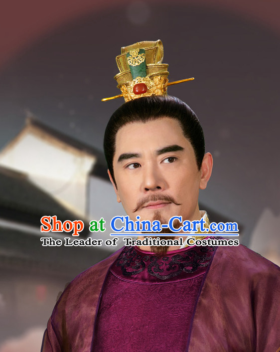 Ancient Chinese Emperor Coronet Crown