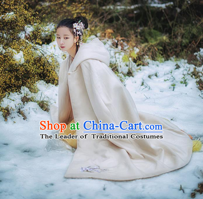Traditional Classic Women Clothing, Traditional Classic Chinese Cloak, Chinese Ancient Style Embroidered Cape for Women