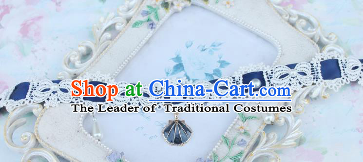 Traditional Classic Pearl Necklace Accessories, Restoring Ancient Lace Princess Necklace for Women