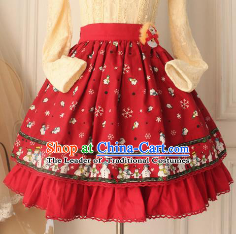 Traditional Classic Elegant Women Costume Bust Skirt, Restoring Ancient Princess Christmas Giant Swing Skirt for Women