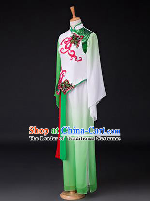 Traditional Chinese Classical Yangko Dance Dress, Yangge Fan Dancing Costume, Folk Dance Yangko Costume for Women