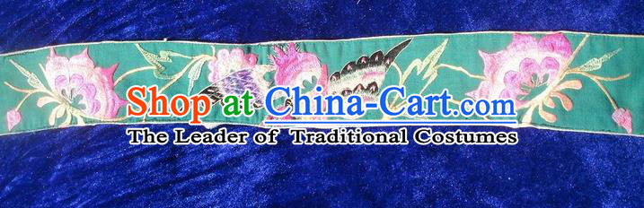 Traditional Chinese Miao Nationality Embroidery Belts, Hmong Handmade Embroidery Belt for Women