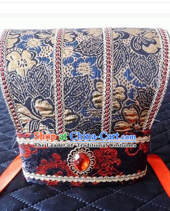 Ancient Chinese Play Property Head Wear Chinese Traditional Style Emperor Hat Officials Tiara