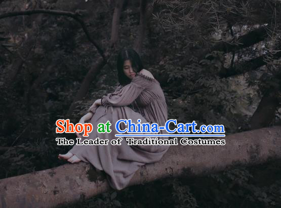 Traditional Classic Women Clothing, Traditional Classic Elegant Double Yarn Brought Restoring Boat Neck Even Garment Skirt