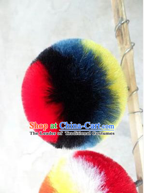 Peking Opera Head Wear Pompoms Accessories Pendant 8.5cm Multiple Colors