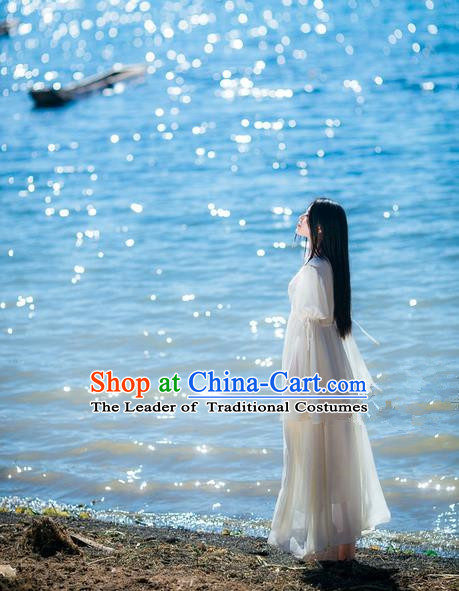 Traditional Classic White Silk Pajamas Heavy Lace Embroidery Evening Dress Restoring Garment Skirt Braces Skirt