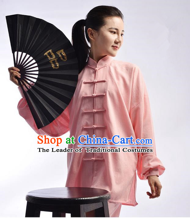 Top Signature Cotton Kung Fu Costume Martial Arts Kung Fu Training Uniform Gongfu Shaolin Wushu Clothing Tai Chi Taiji Teacher Suits Uniforms for Women