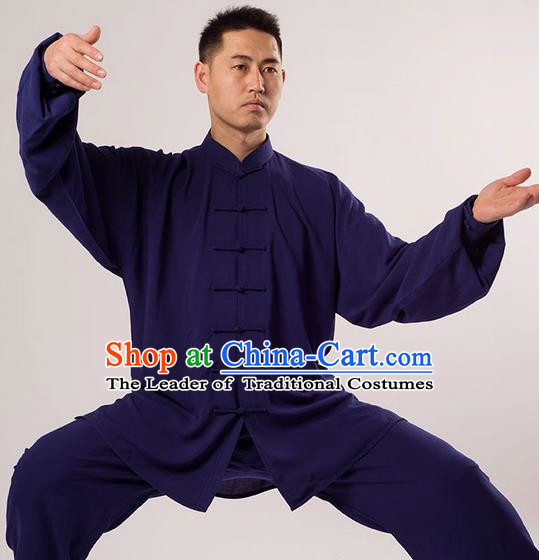 Top Noil Poplin Kung Fu Costume Martial Arts Kung Fu Training Uniform Gongfu Shaolin Wushu Clothing Tai Chi Taiji Teacher Suits Uniforms for Men