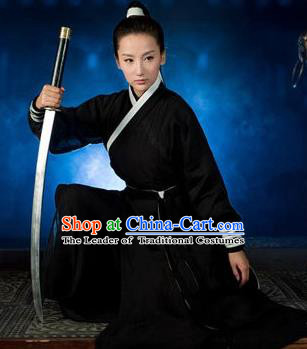 Traditional Chinese Costume Chinese Ancient Swordswomen Dress, Ming Dynasty Swordsmen Costume for Women