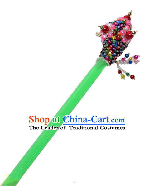 Traditional Korean Palace Lady Hair Accessories Hairpins, Asian Korea Hanbok Bride Headwear for Women