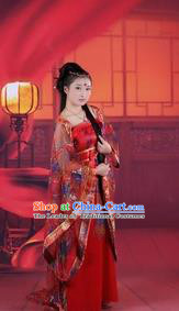Ancient Chinese Costume hanfu Chinese Wedding Dress traditional china national princess Clothing