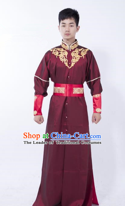 Traditional Ancient Chinese Swordsman Costume, Asian Chinese Tang Dynasty Kawaler Clothing for Men