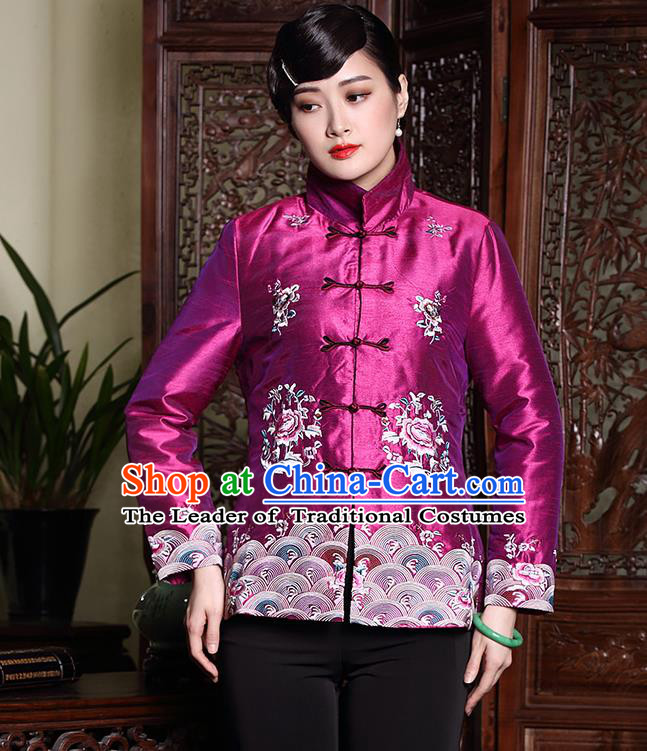 Traditional Ancient Chinese Young Women Cheongsam Dress Republic of China Tangsuit Stand Collar Blouse Dress Tang Suit Clothing for Women