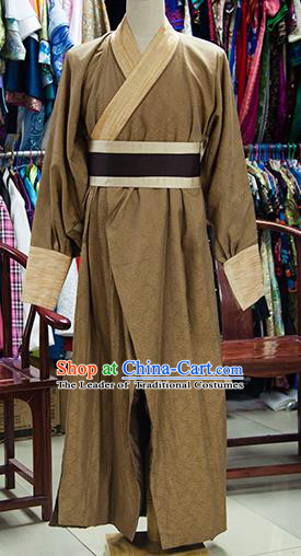 Traditional Ancient Chinese Swordsman Costume, Chinese Song Dynasty Knight Clothing for Men