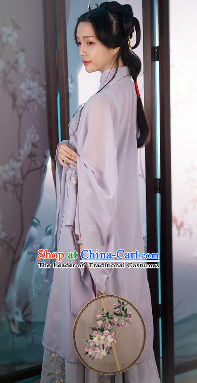 Traditional Ancient Chinese Princess Hanfu Costume Embroidered Blouse and Skirt, Asian China Ming Dynasty Imperial Concubine Clothing for Women
