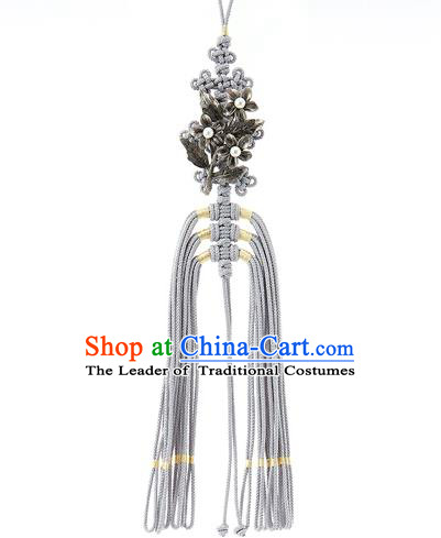 Traditional Korean Accessories Bride Chinese Knots Waist Pendant Palace Taeniasis, Asian Korean Wedding Hanbok Tassel Waist Decorations for Women