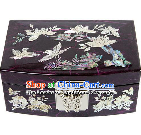 Asian Korean Hanbok Decorations Dressing Case Shell Jewellery Box for Women