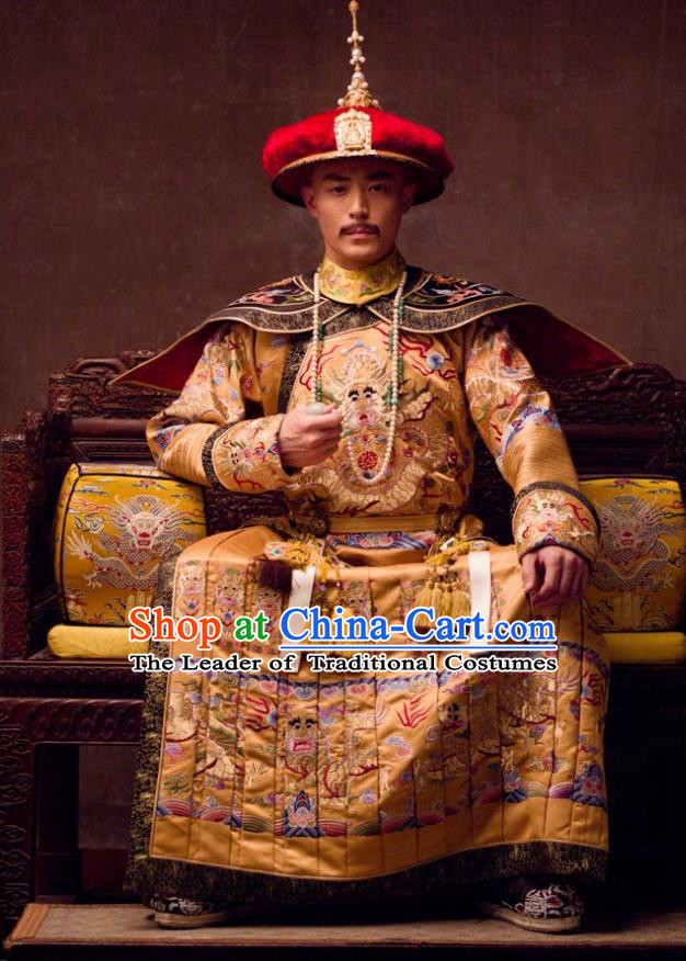Traditional Ancient Chinese Imperial Consort Costume Chinese Qing Dynasty Manchu Lady Mandarin Clothing for Women