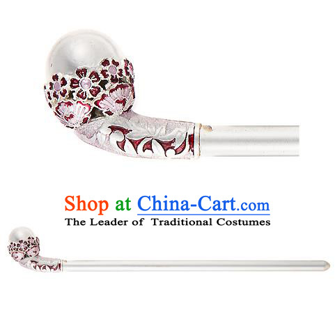 Traditional Korean Hair Accessories Bride Crystal Hairpins, Asian Korean Fashion Headwear Pearls Hair Clip for Women