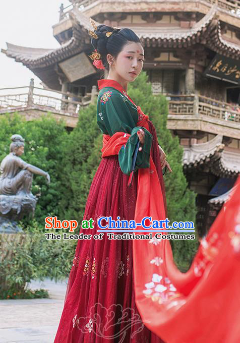 Ancient Chinese Costume Chinese Style Wedding Dress Tang Dynasty hanfu princess Clothing