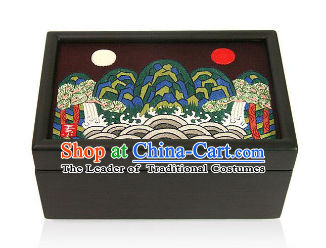 Traditional Korean Craft Handmade Card Case, Asian Korean Wedding Jewellery Box for Women