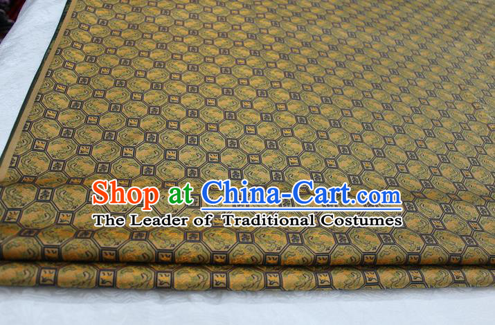 Chinese Traditional Ancient Costume Palace Pattern Cheongsam Song Brocade Xiuhe Suit Satin Fabric Hanfu Material