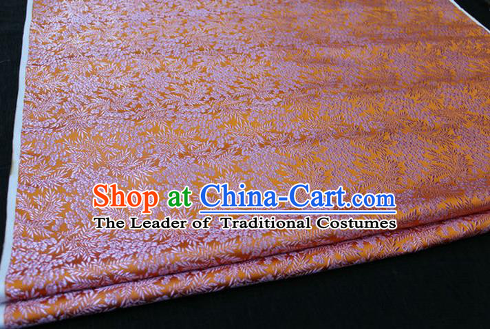 Chinese Traditional Ancient Costume Wedding Cheongsam Pink Brocade Palace Pattern Satin Fabric Hanfu Material