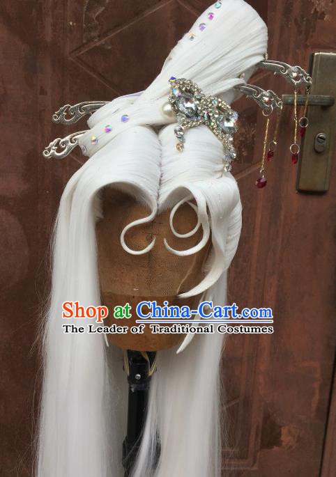 Chinese Traditional Ancient Princess Hair Accessories Handmade Fairy Hairpins Tassel Step Shake for Women