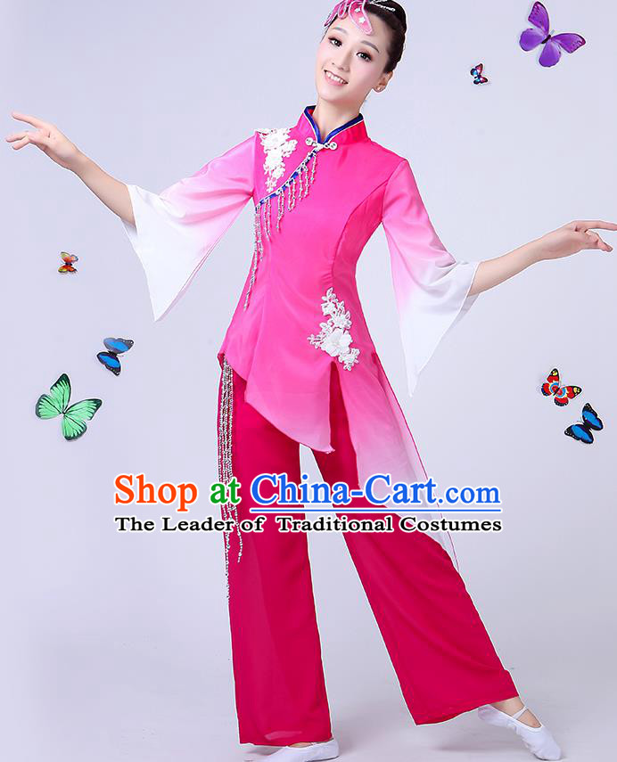 Traditional Chinese Yangge Fan Dancing Costume Classical Dance Modern Dance Dress Clothing