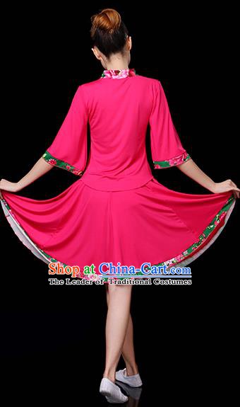 Traditional Chinese Yangge Fan Dancing Costume Classical Dance Modern Dance Dress Clothing