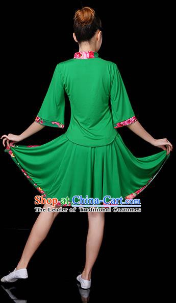 Traditional Chinese Yangge Fan Dancing Costume Classical Dance Modern Dance Dress Clothing