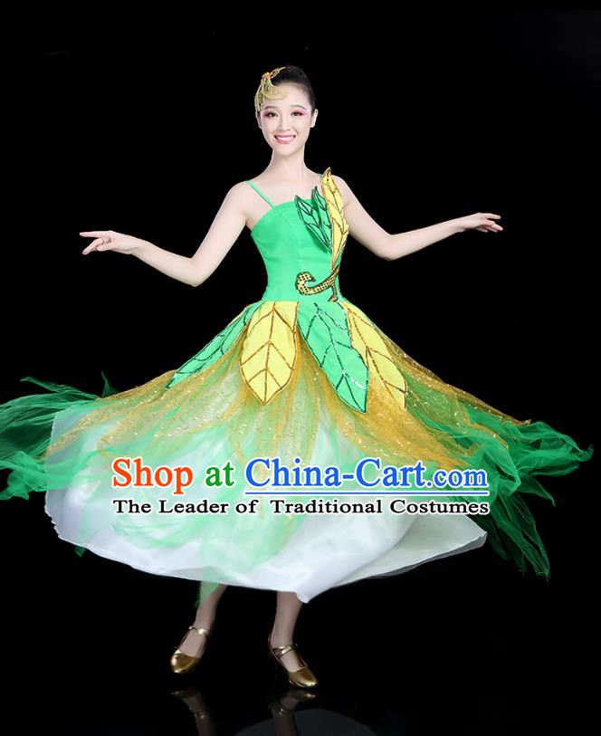Traditional Chinese Yangge Fan Dancing Costume Classical Dance Modern Dance Dress Clothing