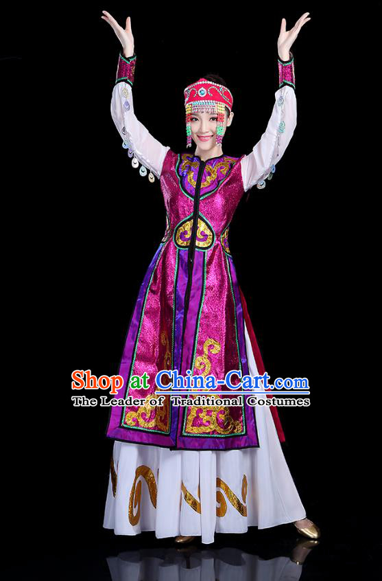 Traditional Chinese Yangge Fan Dancing Costume Classical Dance Modern Dance Dress Clothing