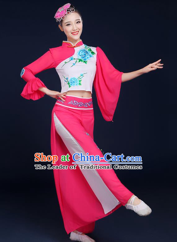 Traditional Chinese Yangge Fan Dancing Costume Classical Dance Modern Dance Dress Clothing