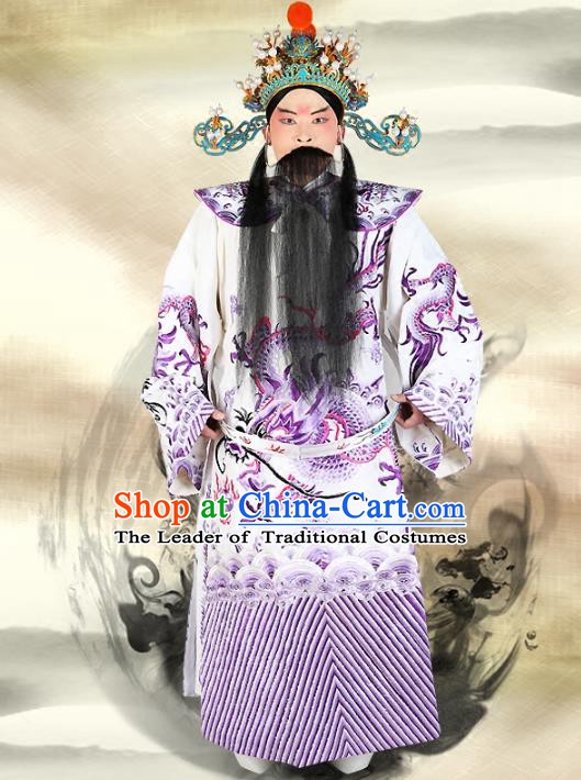 Traditional China Beijing Opera Costume Gifted Scholar Embroidered Robe and Hat Ancient Chinese Peking Opera Embroidery Clothing