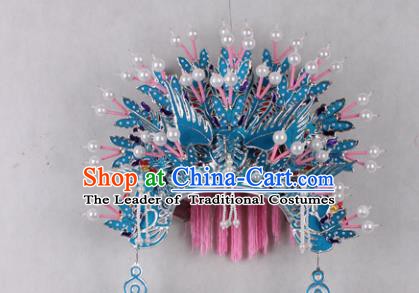 Asian Chinese Beijing Opera Imperial Empress Phoenix Coronet, Traditional China Peking Opera Actress Headwear