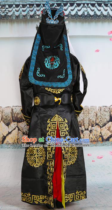 Traditional China Beijing Opera Costume Gifted Scholar Embroidered Robe and Hat Ancient Chinese Peking Opera Embroidery Clothing