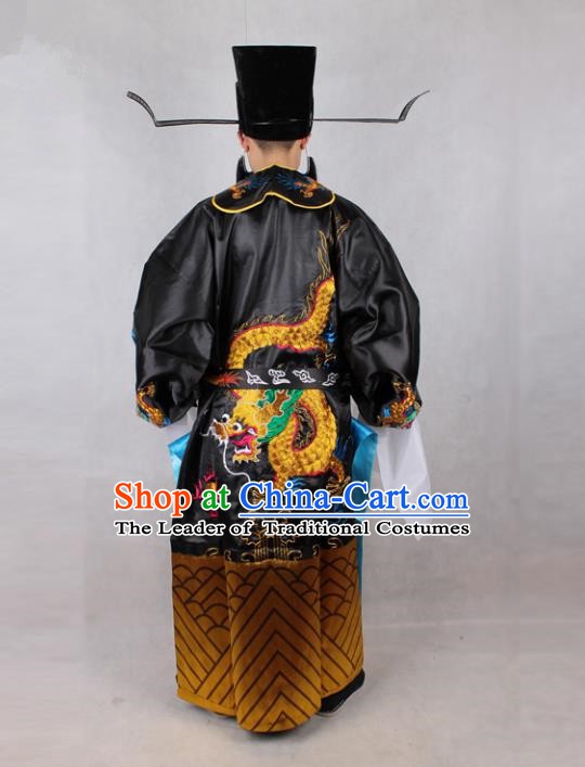 Traditional China Beijing Opera Costume Gifted Scholar Embroidered Robe and Hat Ancient Chinese Peking Opera Embroidery Clothing