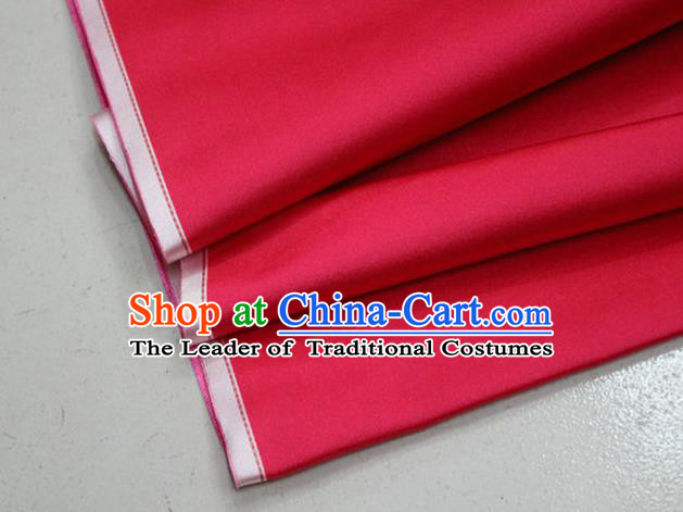 Chinese Traditional Royal Palace Mongolian Robe Fuchsia Pink Satin Brocade Fabric, Chinese Ancient Costume Drapery Hanfu Cheongsam Material